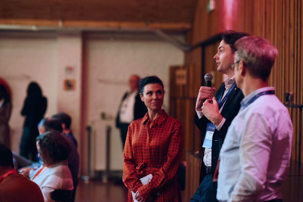 man holding a microphone