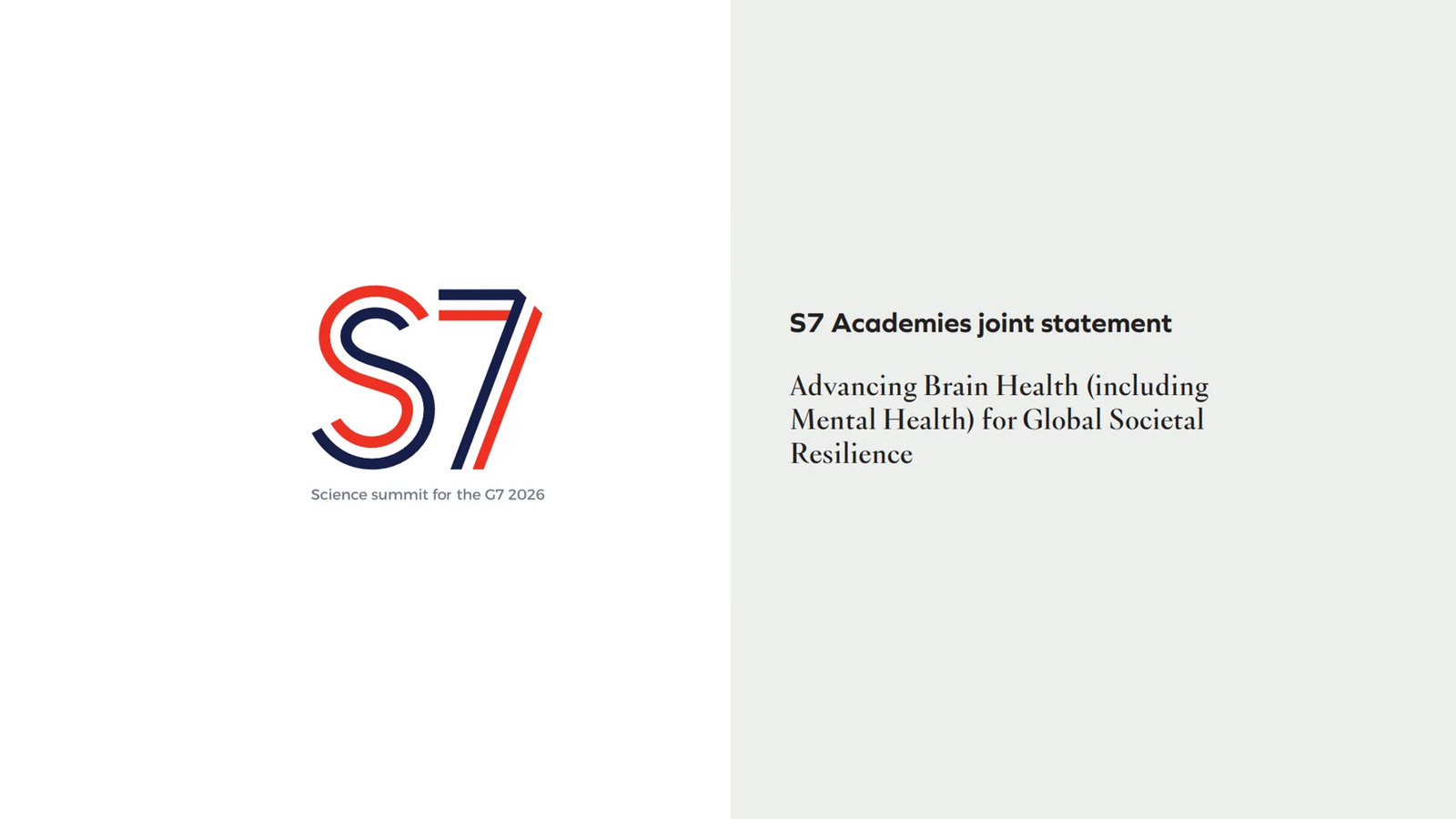 S7 Joint Statement: Make brain health a global priority